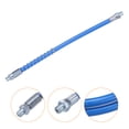 thumbnail image 4 of Uxcell Grease Gun Hose 11.8" 10000 PSI Spring Flex High Pressure Quick Release Grease with 1/8" NPT Threads Blue, 4 of 6