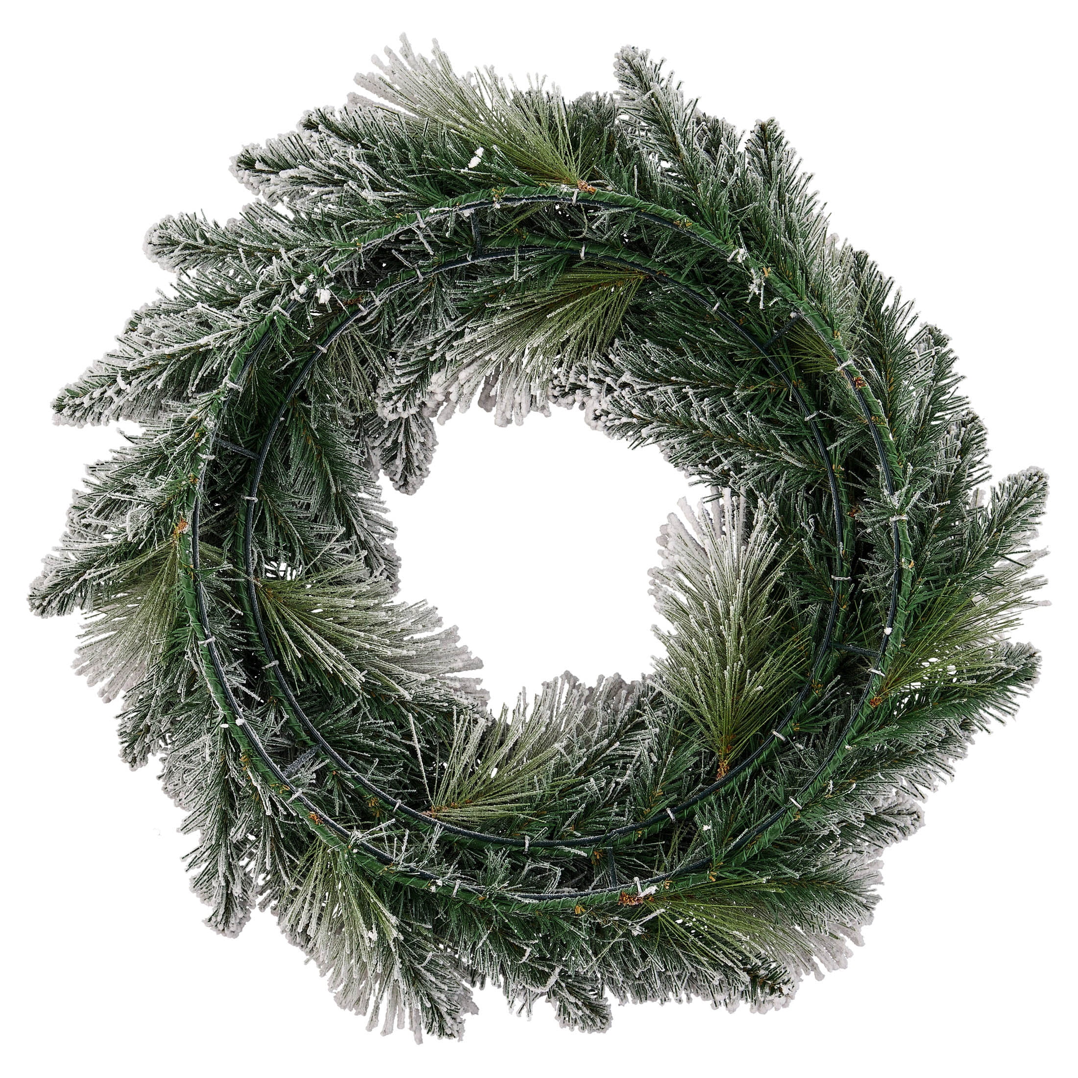 Holiday Time 24" Snow-Flocked Evergreen Artificial Wreath photo 8