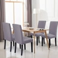 thumbnail image 3 of Dining Chair Slipcovers 4 Pack, Fit Stretch Removable Washable Short Dining Chair Protector Cover for Dining Room, Hotel, Ceremony, Banquet Wedding Party, 3 of 9