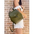 thumbnail image 2 of Kate Spade Lizzie Saffiano Leather Medium Flap Backpack Enchanted Green, 2 of 4