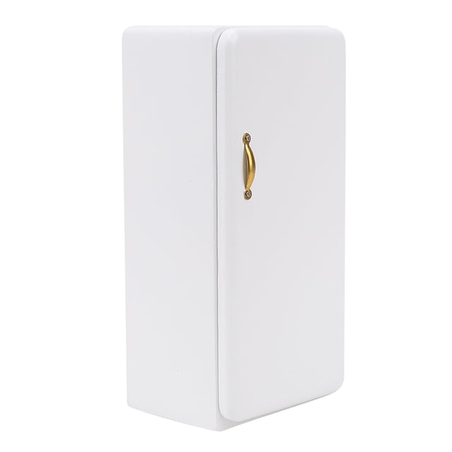Refrigerador de casa de muñecas, cocina de casa de muñecas 1:12, muebles de casa de muñecas en miniatura, accesorio de casa de muñecas, construcción robusta