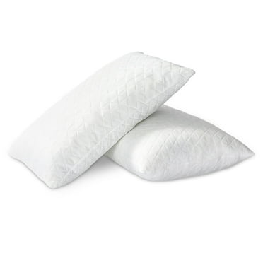 EGO HOME 2-Pack Adjustable Bed Pillows, Shredded Memory Foam Pillows Set of 2, Standard Queen