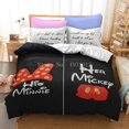 thumbnail image 2 of Juego de cama de dibujos animados de Minnie, Mickey Mouse, Capitán América, funda de edredón, funda de edredón, funda de almohada para niños, regalos zhangyuxiang LED, 2 of 2