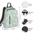 thumbnail image 4 of Daiia Floral Daisy School Backpack for Men and Women Lightweight Backpack Durable Backpack Water-Resistant,Travel,Work Bag, 4 of 9