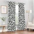 thumbnail image 7 of Blackout Curtains for Bedroom Window Curtains for Bedroom 84 Inch Length, 84" Leopard Black Spots Room Divider Curtains Grommet Window Curtains Privacy Protect Room Darkening Curtain, 7 of 7