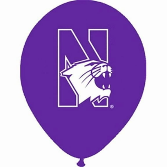 Qualatex  10 Count 11 in. Northwestern Latex Balloon
