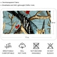 thumbnail image 2 of Woodpecker Elegant Silk Scarf - Translucent Chiffon Yarn - Lightweight and Breathable - 180*73 inches - Stylish Accessory for Women, 2 of 6