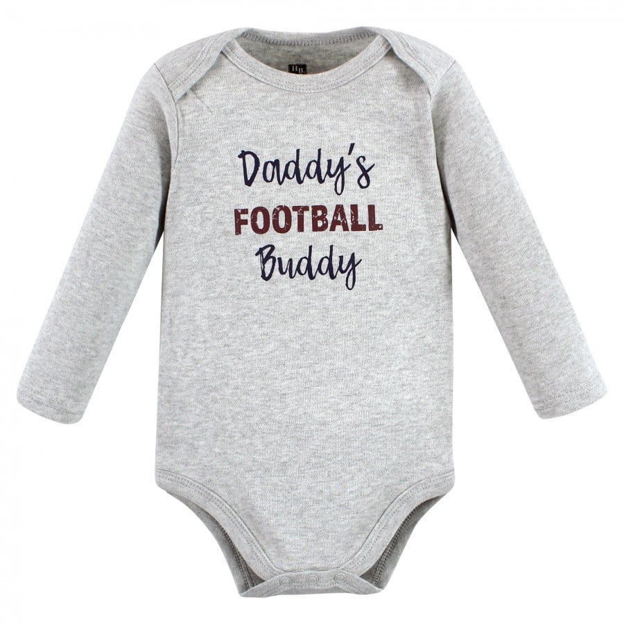 Hudson Baby Cotton Long-Sleeve Bodysuits, 5-Pack, Newborn- 24 Months