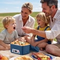 thumbnail image 5 of Portable Electric Lunch Box for Adults- Automatic Scheduled Heating Meal Container, Cordless Battery Powered Heated Lunch Box, 5.5 Cups Capacity, with Removable Tray Divider, Dishwasher Safe，Blue, 5 of 17