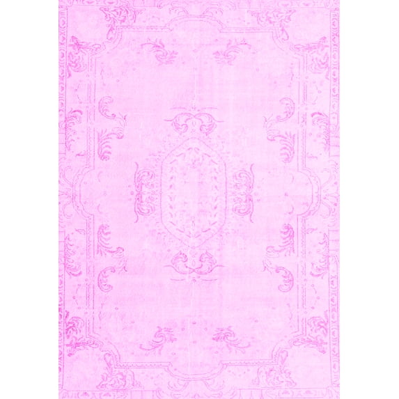 Ahgly Company Indoor Rectangle Persian Pink Traditional Area Rugs, 2' x 4'
