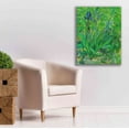 thumbnail image 6 of Epic Graffiti 'Iris' by Vincent Van Gogh, Giclee Canvas Wall Art, 26"x34", 6 of 8