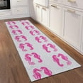 thumbnail image 7 of Addison Rugs Indoor/ Outdoor Surfside Seahorses Washable Rug New Pink - 2'3" x 7'6", 7 of 7