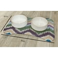 thumbnail image 2 of Simply Daisy Chevron Rug Bone Shape Pet Feeding Mat for Dogs, 2 of 3