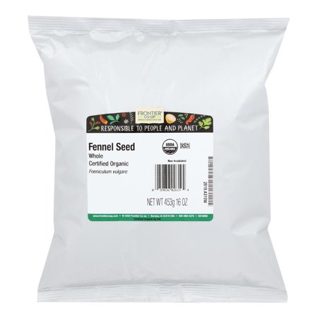 Frontier Herb Fennel Seed Organic Whole - Single Bulk Item - 1LB