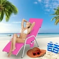 thumbnail image 4 of Owl‘s-Yard Solid Beach Chair Cover with Side Pockets  Quick-dry Multifunctional Lounger Accessory CQh, 4 of 6