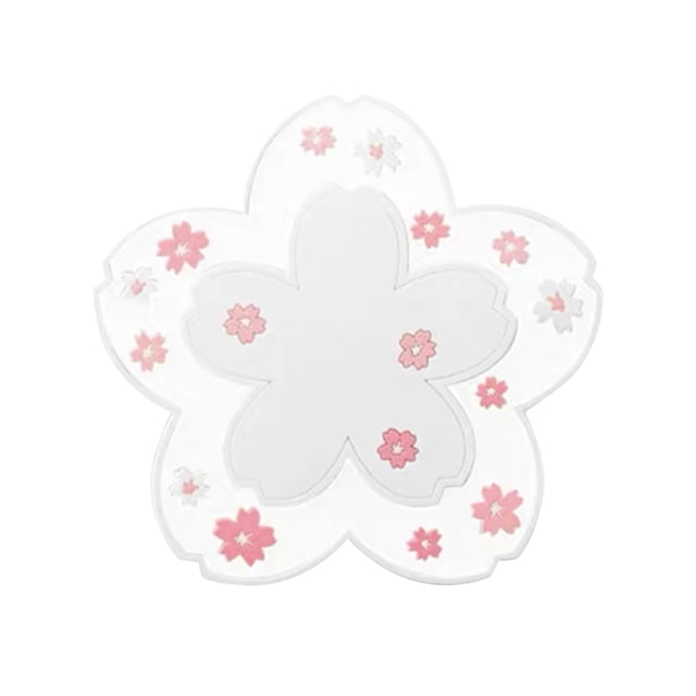 Advancent 1 Uds. Taza de aislamiento térmico de flor de cerezo de estilo japonés, alfombrilla para taza de té, taza antideslizante para té de la leche, Mostrada Blanco S Advancent HA002613-02