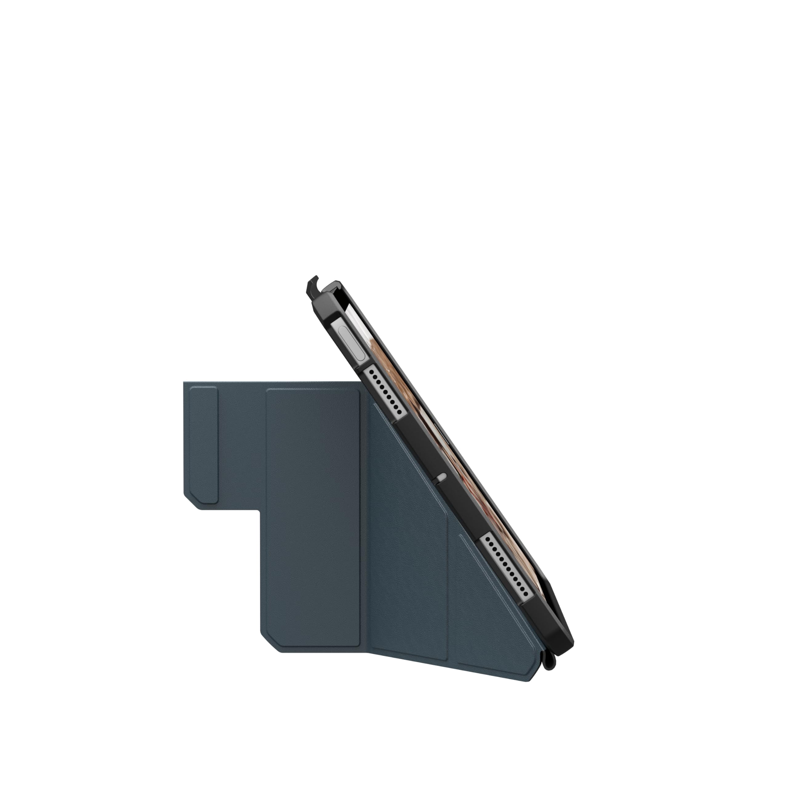 UAG iPad Air 11" Case (6th-8th Gen 2024-2026) M4/M3 - Rugged Adjustable Multi-Angle Stand Auto Sleep/Wake Folio Cover w/Pencil Holder, Essential Armor Cloud Blue