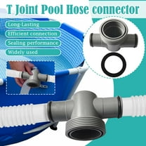 P61408 T Joint Pool Hose Connector 1.5"to 1.25", Filter Pump Hose Connector, Pool Hose Adapter for Pool Parts and Accessories