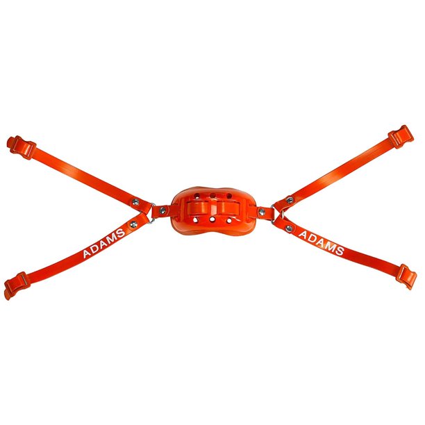 Adams 4Point High Hook Up Football Chin Strap Pro50 Orange Walmart