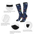 thumbnail image 6 of Balery Dinosaur Astronaut Space Surfing Fun Novelty Socks Men'S Women'S Crew Socks Funny Crazy Novelty Socks Quirky And Cool Socks, 6 of 9