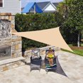thumbnail image 4 of czcpp-Triangle Sun Shade Sails, UV Block Canopy Awning Triangle Cover for Outdoor Patio Pool Lawn Garden Backyard(6'5x6'5x6'5), 4 of 4