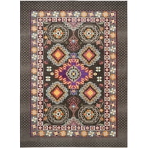 SAFAVIEH Monaco Rosalynne Bordered Area Rug, Brown/Multi, 8' x 11'