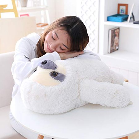 Winsterch Geant Paresseux Peluche Animal Paresseux Jouet Enfants Cadeau Bebe Poupees Ivoire Paresseux Peluche275 Pouces Walmart Canada