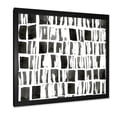thumbnail image 2 of Designart 'Abstract Black and White Bricks' Modern Framed Art Print, 2 of 4