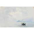 thumbnail image 3 of George Elbert Burr 14x11 Black Modern Framed Museum Art Print Titled - Rain, Bellagio (1898), 3 of 5