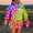 Watermelon Red, variant on Fznquz Blue Women's Tops Tie Dye Crewneck Hooded Sweatshirt Pocket Graphic Fall Women Clothing