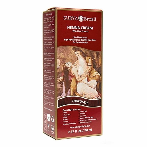Surya Brasil Products Henna Cream, Chocolate, 2.37 Oz..