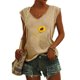 thumbnail image 2 of Camisas con estampado informal con estilo para mujer, camisetas holgadas de manga corta de talla grande, blusa con cuello en V OAVQHLG3B Store lin121212, 2 of 5
