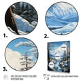 thumbnail image 3 of Designart "Glacier Glacial Pastoral II" Landscape & Nature Floater Framed Wall Art Living Room, 3 of 7