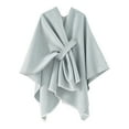 thumbnail image 1 of Poncho Tricoté Élégant pour Femmes, Châle Cape devant Grand, 1 of 2