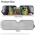 thumbnail image 7 of Yuyamidu Funny Cucumber Windshield Sun Shade Dog Sun Visor Heat Shield for Jeep Wrangler JL Gladiator JT 2/4 Door Keep Vehicle Cool, 7 of 7