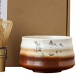 thumbnail image 4 of de té japonés Matcha, tazón de té, de té, de té y soporte para de té para utensilios de cocina y Gadgets, salón de té F pintura de paisaje Yotijar batidor de matcha, 4 of 7