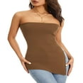 thumbnail image 2 of Été Off-Épaule Bandeau Tube Tops Casual Femmes Sans Manches Dos Bustier Tops Rue Parti Club, 2 of 7