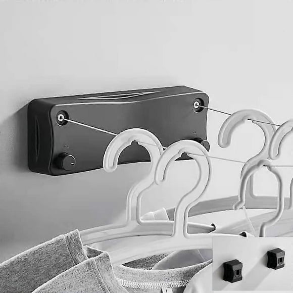 Indoor Retractable Clothesline, 5.2m Retractable Clothesline, Stainless Steel Outdoor Clothesline, for Bedroom, Bathroom, Balcony, Garden Clothesline