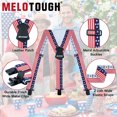 thumbnail image 2 of MELOTOUGH Men's Suspenders 2 Inch Wide Elastic Y Back Suspenders for Men Heavy Duty Suspender with Strong Clip for Pants, 2 of 8