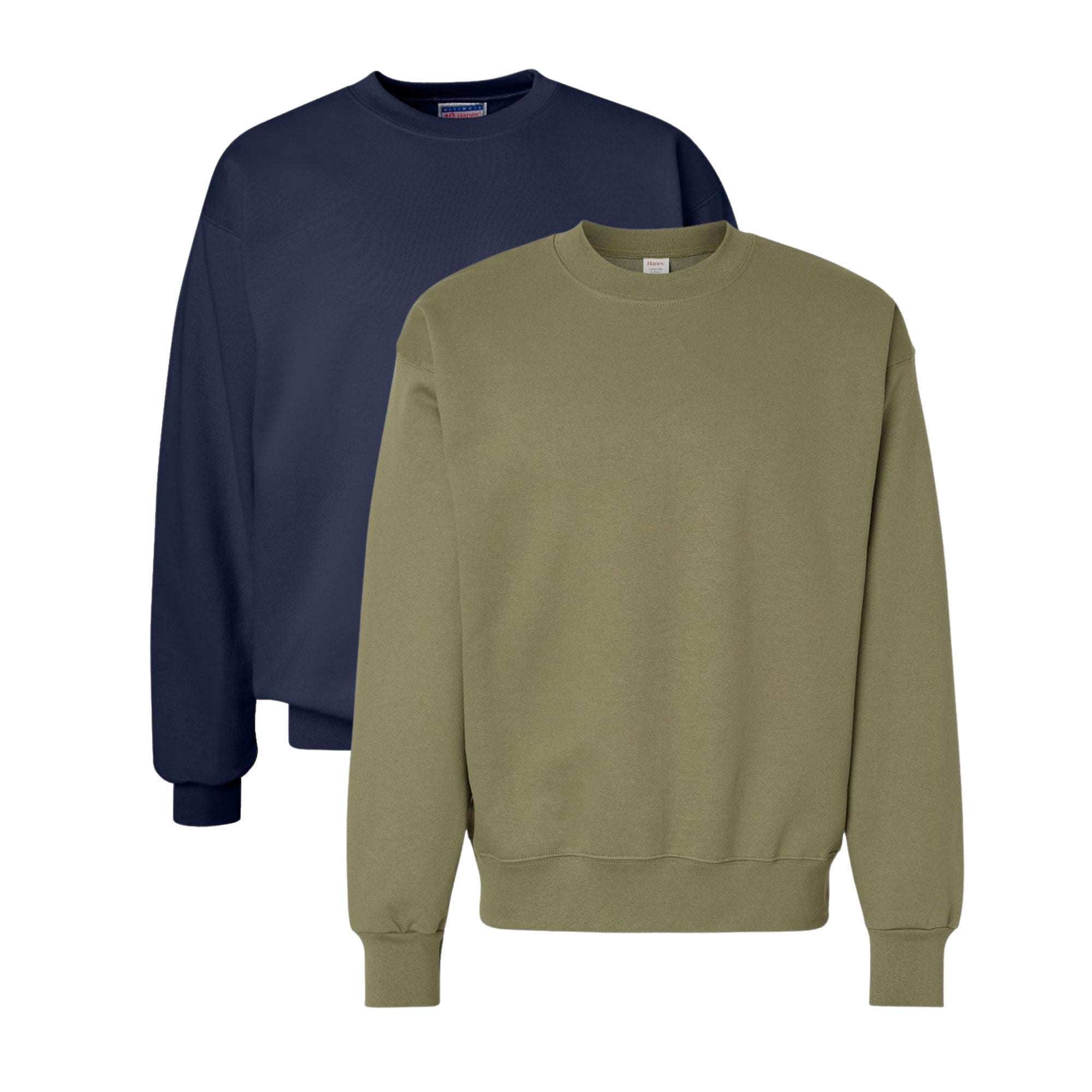 Hanes Unisex Ultimate Cotton Crewneck Sweatshirt 90/10 Cotton