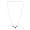 Black, variant on Cubic Zirconia CZ Square Pendant Chain Necklace Jewelry Gift for Women, Pink