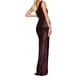 thumbnail image 5 of Vestidos de invitada de boda Prolriy para mujer, vestido largo plisado con lentejuelas y un hombro al descubierto, con lazo en la cintura, 2024, rojo, 1 talla, 5 of 5