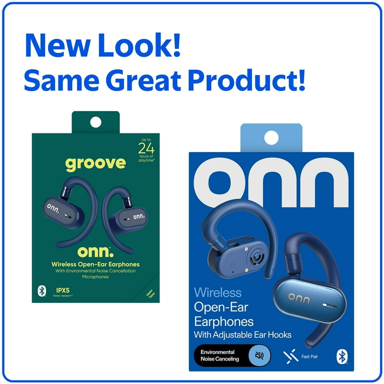 Free Shipping! Onn+ Wireless Open-Ear Earphones with Environmental