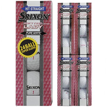 Srixon 2017 Soft Feel Ladies Super Sleeve (24 Balls), Mother's Day Special, Two piece value golf ball for 70+ mile per hour swing speeds By (Best Golf Ball For Slow Swing Speed 2019)