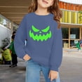 thumbnail image 2 of Mercatoo Boys Girls Pullover Halloween Crewneck Long Sleeve Pumpkin Graphic Printed Sweatshirt Loose Warm Tops, 2 of 6