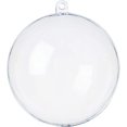 thumbnail image 1 of Bolas de Navidad de plástico transparente para bricolaje, bolas decorativas de plástico transparente acrílico para bodas, decoración de fiestas, Navidad (120mm/3,14'', 5 uds) JAMW Sencillez, 1 of 5
