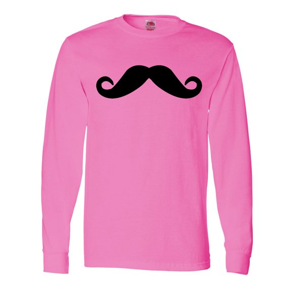 Inktastic Mustache Long Sleeve T-Shirt