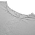 thumbnail image 3 of Blusa de lino de algodón de verano vintage para mujer de color sólido con cuello en O media manga Romacci  Blusa de lino de algodón, 3 of 7