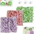 thumbnail image 1 of Loufee, The Leeffa Soft Loofah and Washcloth, Leefa Loofah, Shower Loofah con cordón, 2 en 1 esponja de ducha (3PCS-A), 1 of 7