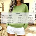 thumbnail image 2 of cocolona Texture Knitted Sweater for Women Crew Neck Long Sleeve Casual Sweater Solid Color Trendy Fall Winter Sweater, 2 of 6
